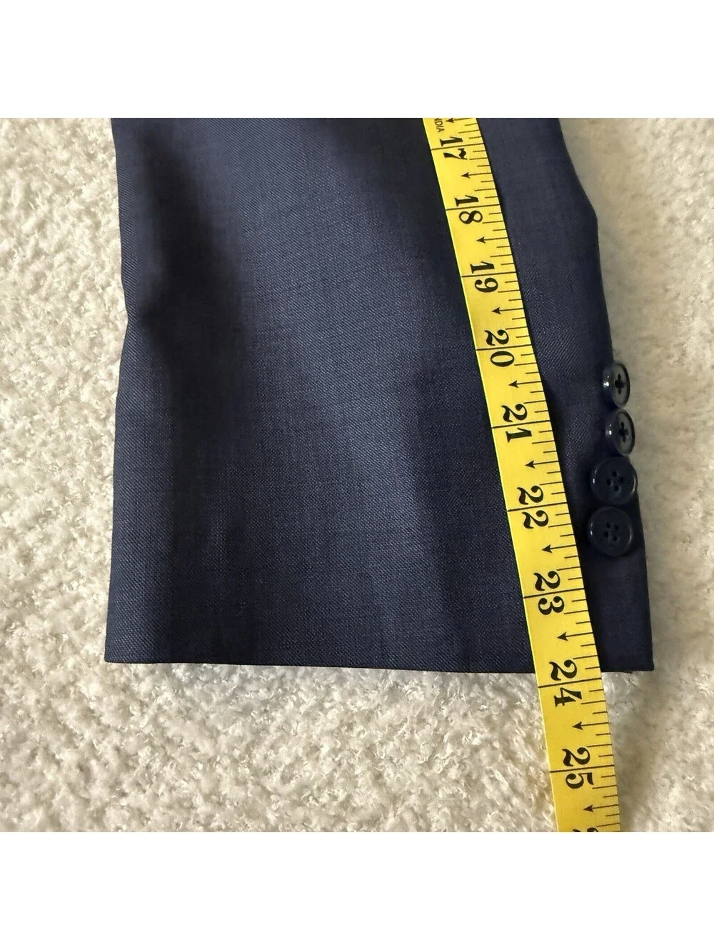 Calvin Klein Mens 48R Slim Fit Blue 100% Wool Sport Coat Blazer Jacket